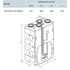 Kép 2/5 - VENTS VUE 270 V5B EC A14 ENTALPIÁS HŐVISSZANYERŐ