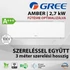 Kép 1/4 - GREE GWH09YC-K6DNA2A AMBER GREY INVERTERES KLÍMA / 2,7 kW / A++ / R32