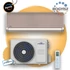 Kép 1/3 - FISHER ART FSAIF-Art-124AE3-G-BR/FSOAIF-Art-124AE3 INVERTERES KLÍMA (WHITE/DARK GRAU) / 3,5 kW / A+++ / R32