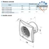 Kép 2/2 - VENTS 100 QUIET-MILD TH FALI AXIÁLIS VENTILÁTOR