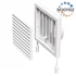Kép 1/9 - VENTS MŰANYAG SZELLŐZŐRÁCS SZABÁLYOZHATÓ ZSALUVAL, VÍZSZINTES, CSŐCSATLAKOZÓS 154X154 D=100