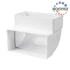 Kép 1/9 - VENTS 90 FOKOS FÜGGŐLEGES KÖNYÖK LAPOSCSATORNÁHOZ D=100 50X110