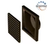 Kép 1/9 - VENTS MŰANYAG SZELLŐZŐRÁCS CSŐCSATLAKOZÓVAL 154X154 D=100 - BROWN