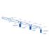Kép 7/9 - BLAUFAST RPWB 200X55/75X2 M FALI FÉM LÉGRÁCSFOGADÓ IDOM (200X55 MM)